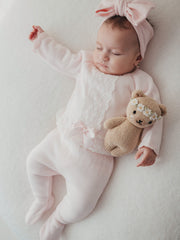 Pex 'Florence' Pink Lace knitted set