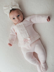 Pex 'Florence' Pink Lace knitted set