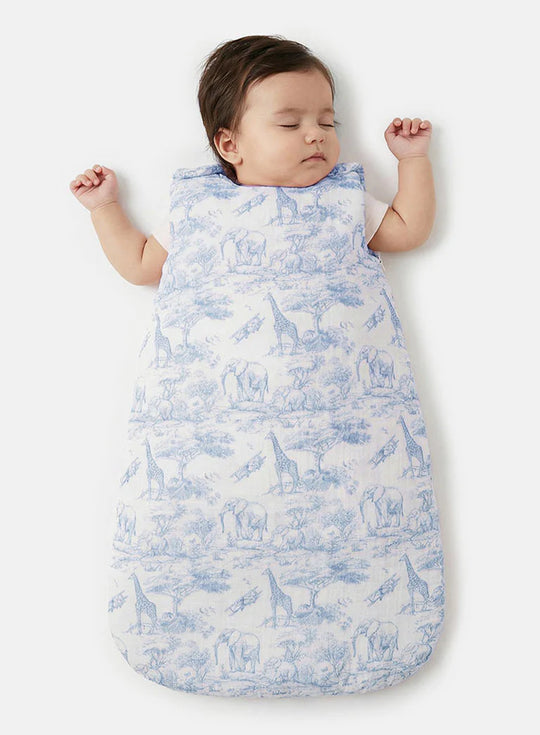 The Little Toile Blue Sleeping Bag