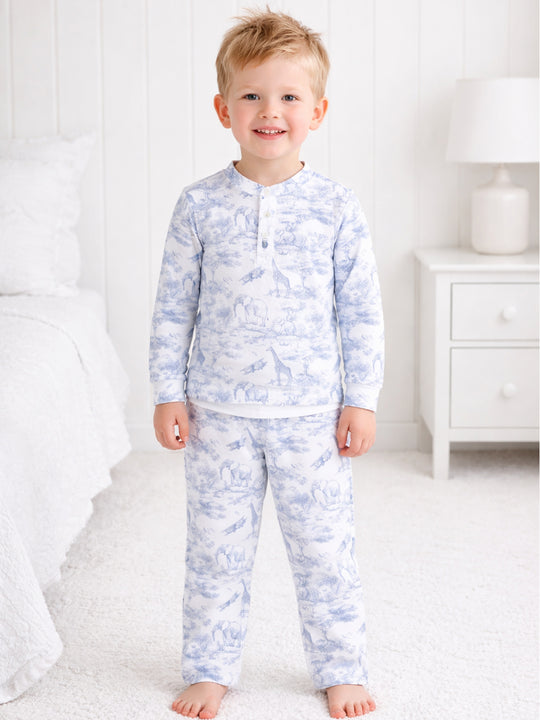 The Little Toile Blue Pyjamas