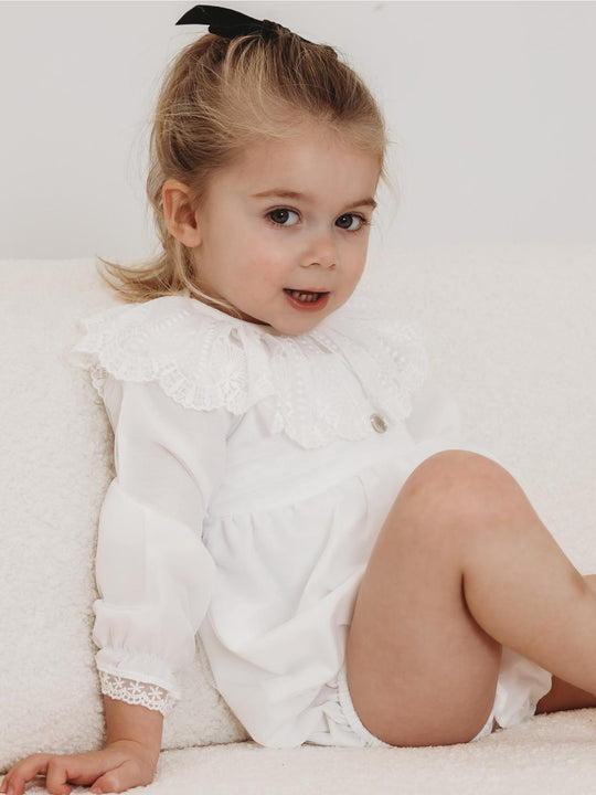 ‘Florri’ Organza & lace romper