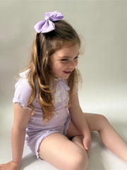 'Phoebe' lilac knitted statement collar short set