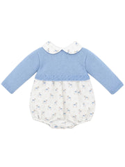 Pex blue rocking horse romper