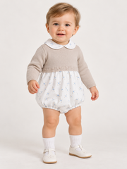 Pex beige rocking horse romper