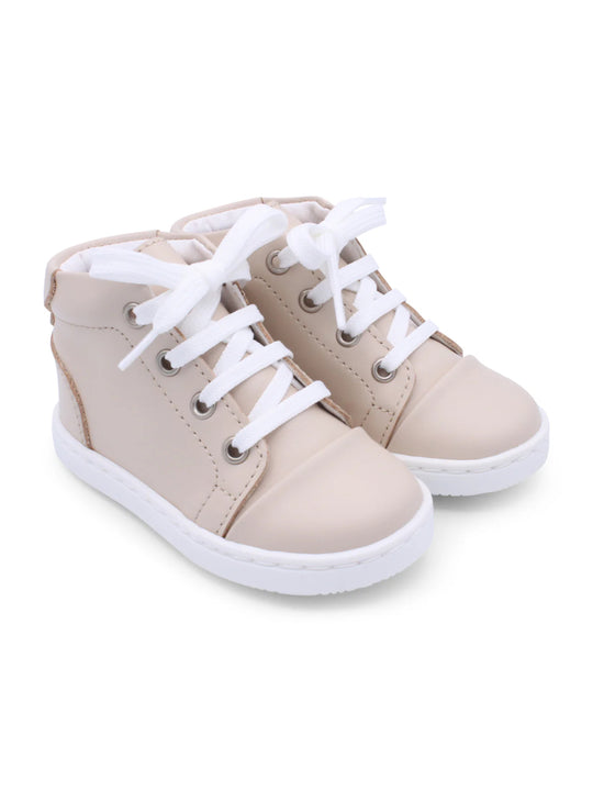 Borboleta Nude 'Danilo' Leather Hi-Top Boots