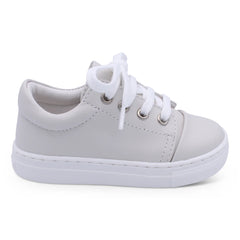 Borboleta beige 'Santiago' Leather Trainers