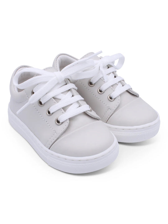 Borboleta beige 'Santiago' Leather Trainers