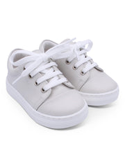 Borboleta beige 'Santiago' Leather Trainers