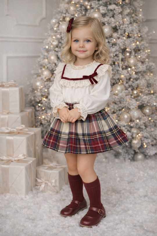 Noelle Tartan jam pant & top set