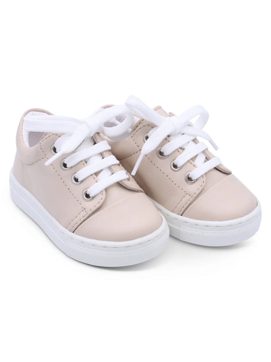 Borboleta Nude 'Santiago' Leather Trainers