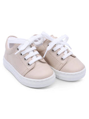 Borboleta Nude 'Santiago' Leather Trainers