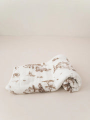 The Gilded Bird 'Western toile' bamboo baby blanket