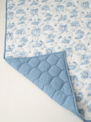 The Gilded Bird Blue 'Spring Toile' Quilted Playmat
