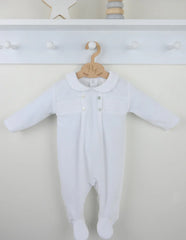 Pex heirloom white cotton sleepsuit - Rose & Albert