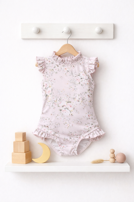 'Petal' floral bow back swimsuit