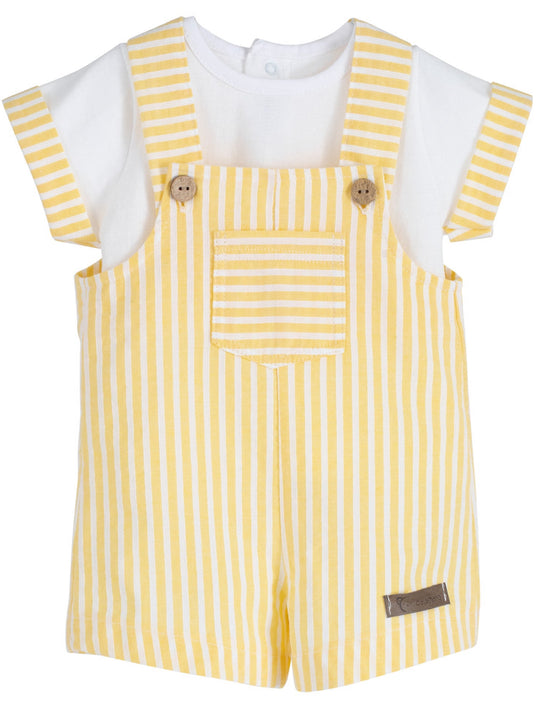 Calamaro Baby Lemon dungaree set