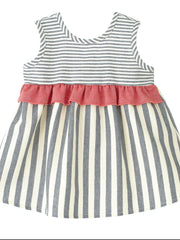 Calamaro Baby Nautical Bow Back Dress