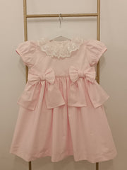 Puro Mimo pink lace collar dress - Rose & Albert