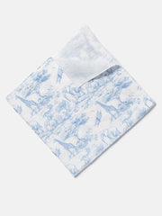 The Little Toile Blue Muslin Square - Rose & Albert