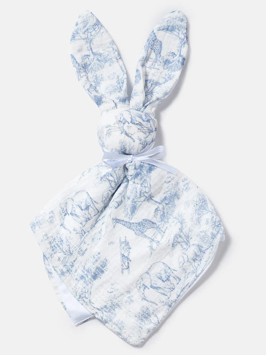 The Little Toile Blue Comforter Bunny