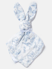 The Little Toile Blue Comforter Bunny - Rose & Albert