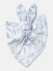 The Little Toile Blue Comforter Bunny - Rose & Albert