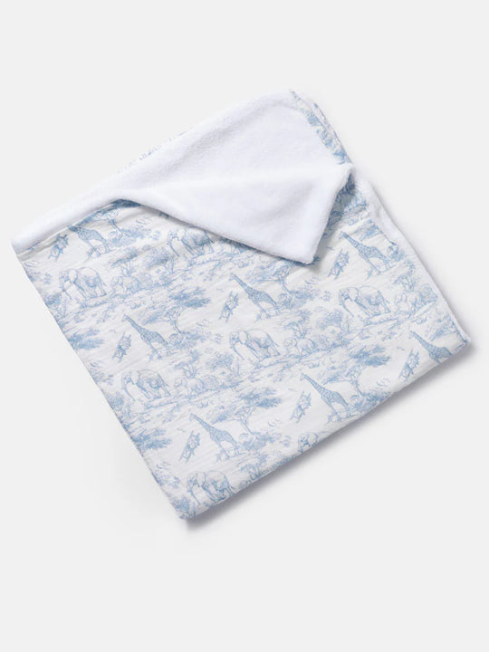 The Little Toile Blue Blanket
