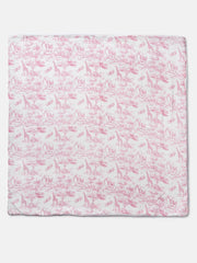 The Little Toile Pink Blanket - Rose & Albert