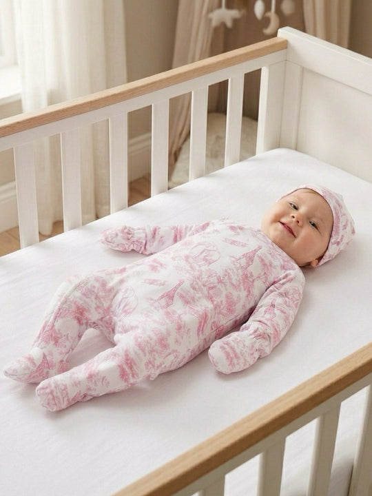 The Little Toile Pink 3 piece set