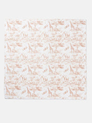 The Little Toile Natural Muslin Square - Rose & Albert