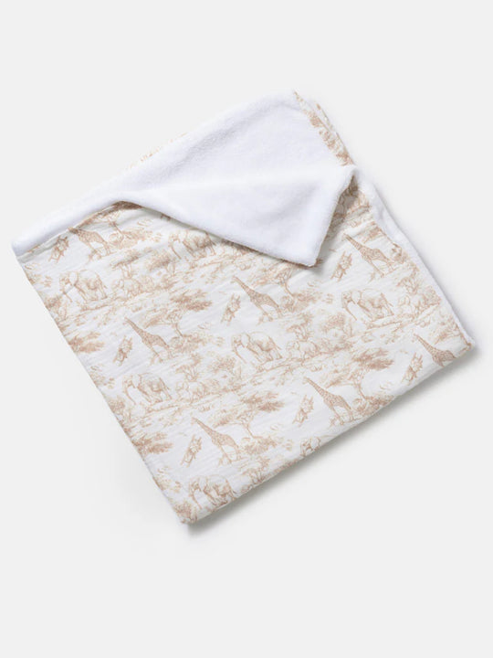 The Little Toile Natural Blanket