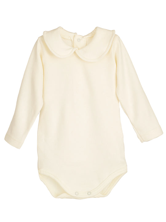 Calamaro Baby Ivory Peter Pan Collar Vest
