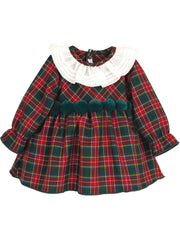 Calamaro Tartan Bottle Green Dress