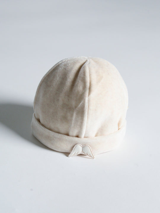 BabyGi Beige Velour Beanie