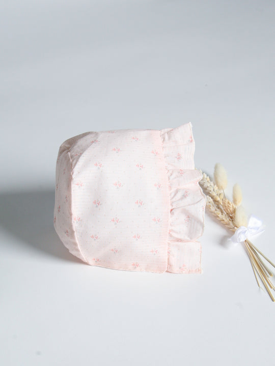 BabyGi Pink Bow Bonnet