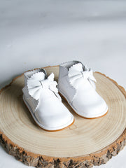 Borboleta White 'Sharon' Patent Leather Bow Boot