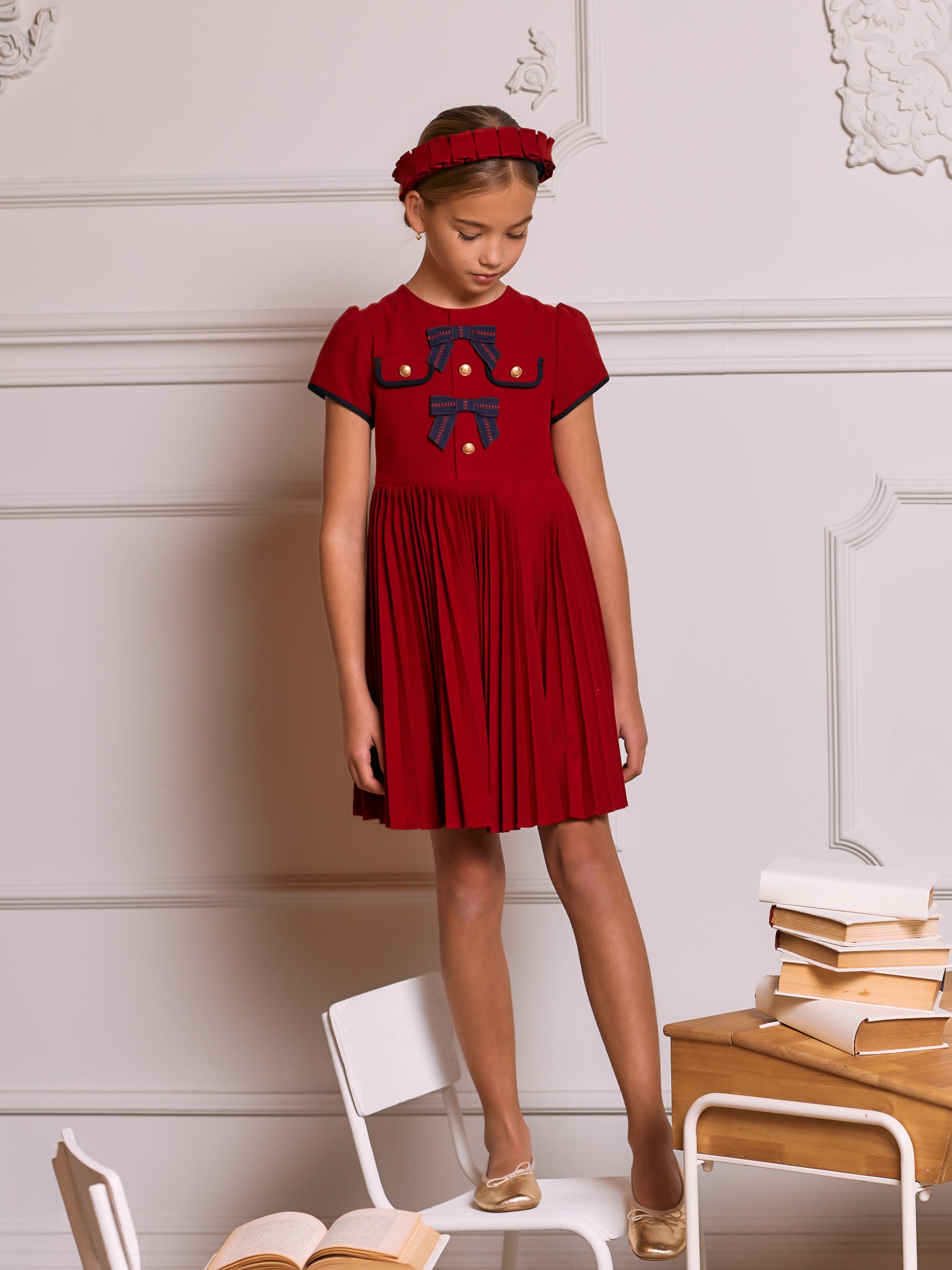 patachou red dress Patachou Kids Girls Red EID Satin Tulle Ruffle Party Dress