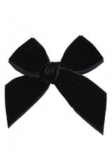 Condor black velvet bow