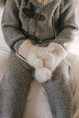 Petite Maison Kids Cream Cashmere Mittens