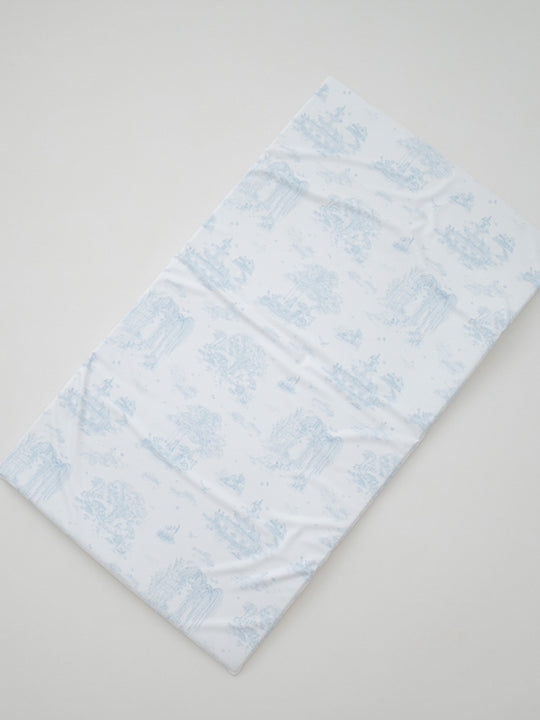 The Gilded Bird Blue Toile Travel Changing Mat