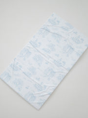 The Gilded Bird Blue Toile Travel Changing Mat