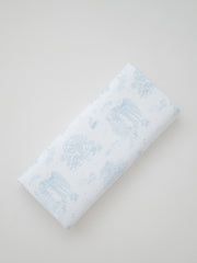 The Gilded Bird Blue Toile Travel Changing Mat