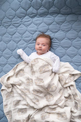 The Gilded Bird 'Carousel' bamboo baby blanket