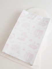 The Gilded Bird 'Spring Toile' Pink Wedge Mat