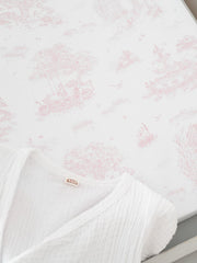 The Gilded Bird 'Spring Toile' Pink Wedge Mat