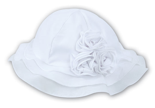 Sarah Louise White Flower Sunhat