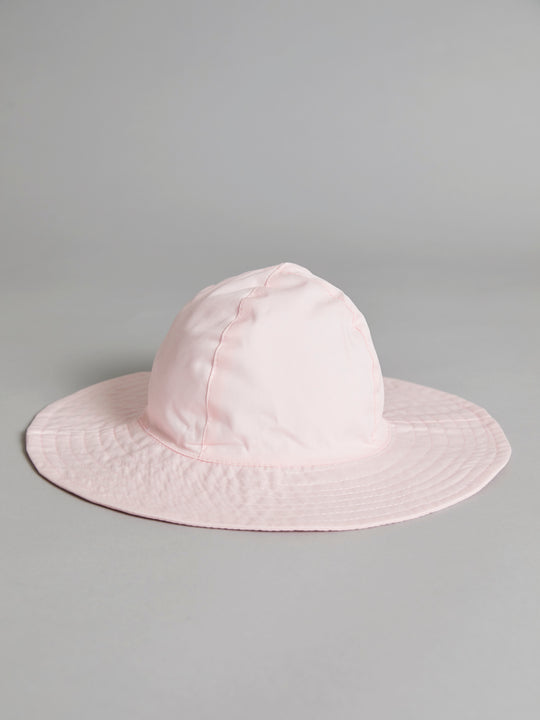 Pink Wide Brim Cotton Summer Hat