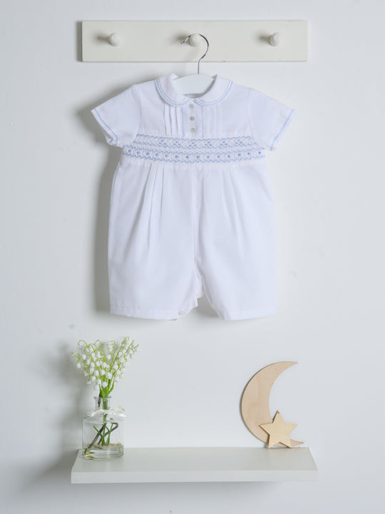 Sarah Louise 'Heritage' smocked romper