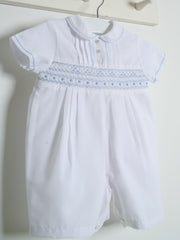 Sarah Louise 'Heritage' smocked romper