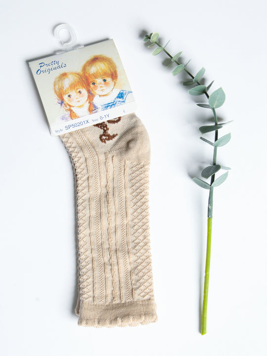 Pretty Originals Camel Patterned Knee Socks